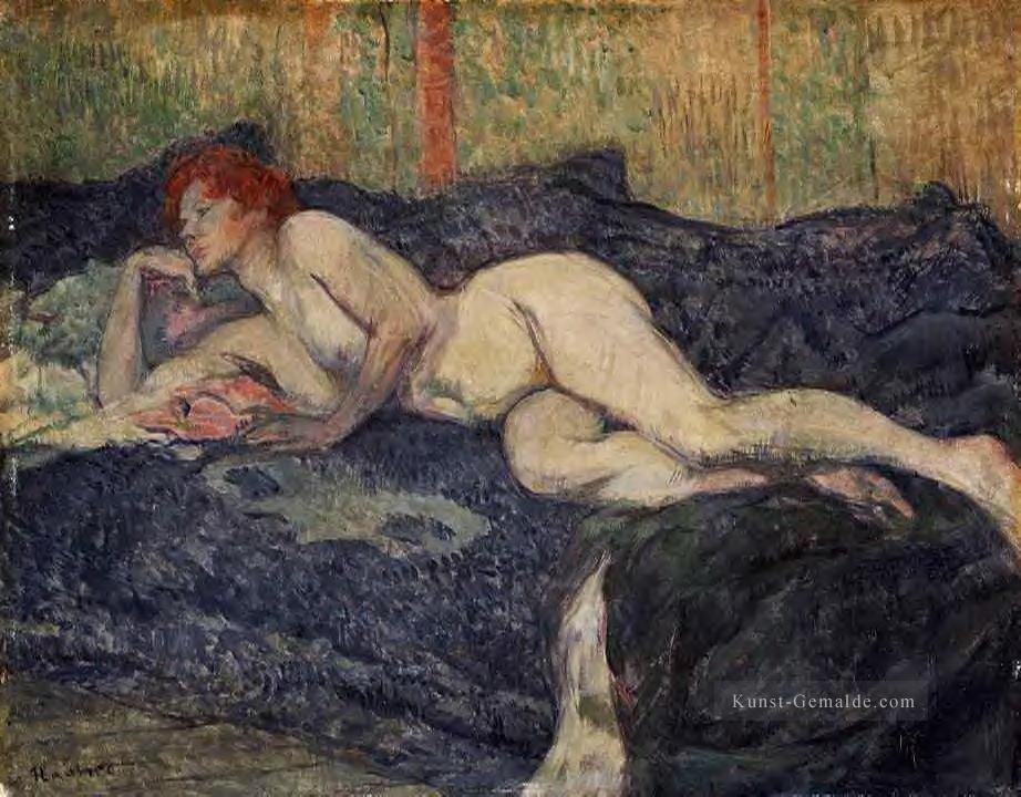 liegenden Nacktheit 1897 Toulouse Lautrec Henri de Ölgemälde